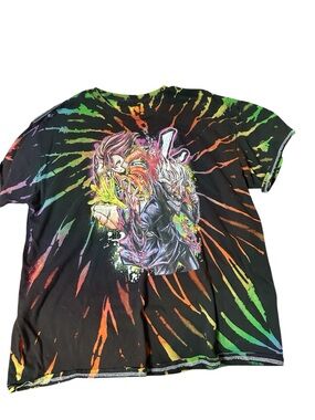Tie-Dye Anime Graphic Tee